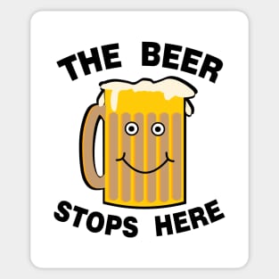 Beer Stops Here Sticker